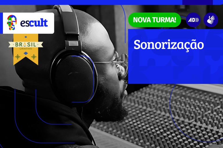 Imagem original da materia Curso livre de sonorização volta à grade de ofertas da Escult.